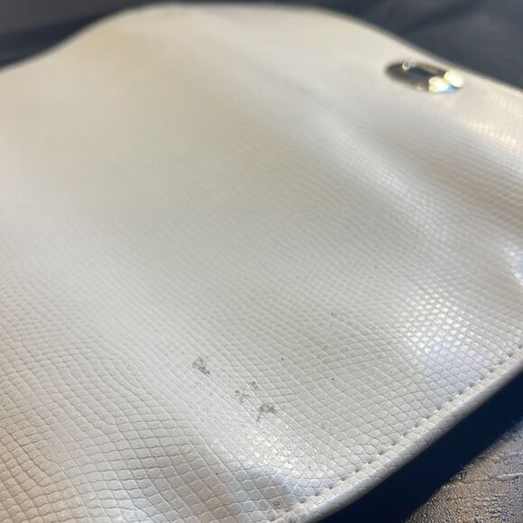 Jared WOLF London Travel Jewelry Roll Cream Leather storage box snakeskin - Picture 7 of 12